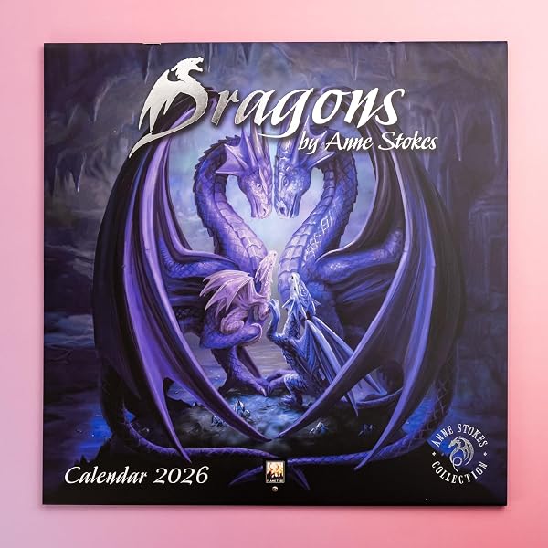 Dragons by Anne Stokes Wall Calendar 2024 (Art Calendar): Flame